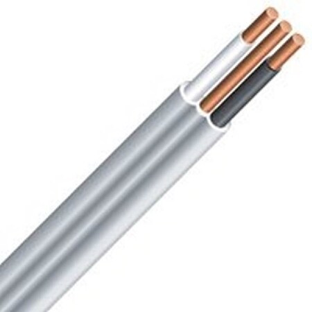 Southwire Romex Building Wire, 14 AWG Wire, 2 -Conductor, 150 m L, Copper Conductor, PVC Insulation, Nylon Sheath 47174815